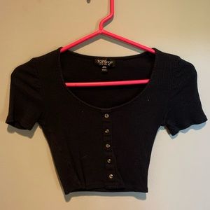 Top Shop crop top w/ buttons